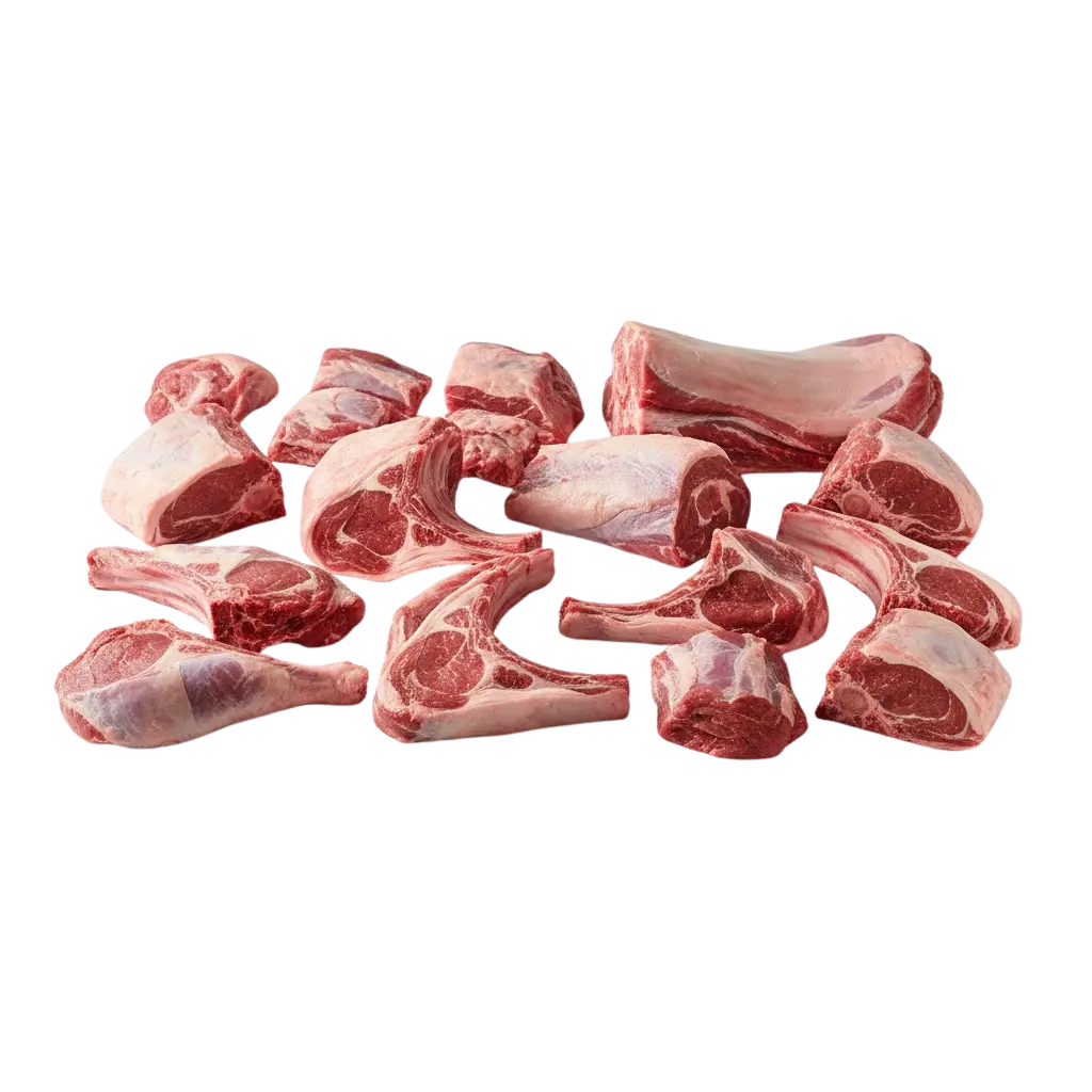 Diced lamb meat for stew